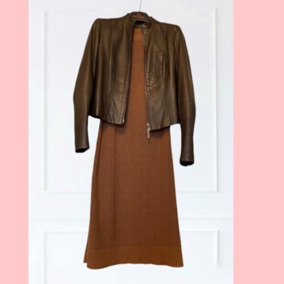 Qbercrombie & Fitch Cotton Blend Knit Cold Shoulder Dress - Picture 12 of 14